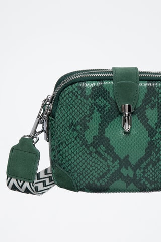 Sac bandoulière en cuir Parker - Vert foncé