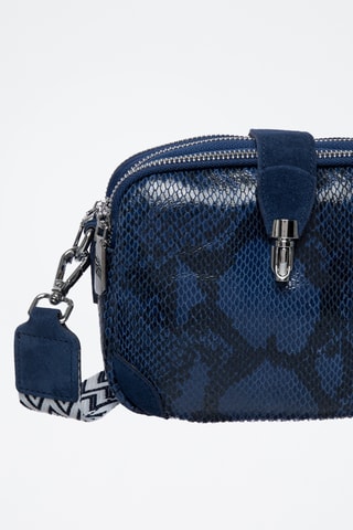 Sac bandoulière en cuir Parker - Indigo