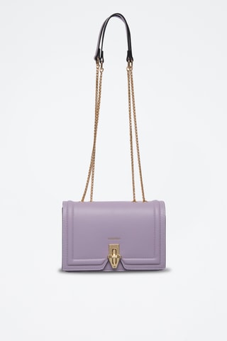Sac porté épaule en cuir Ross - Violet