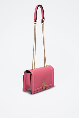 Sac porté épaule en cuir Ross - Fuchsia