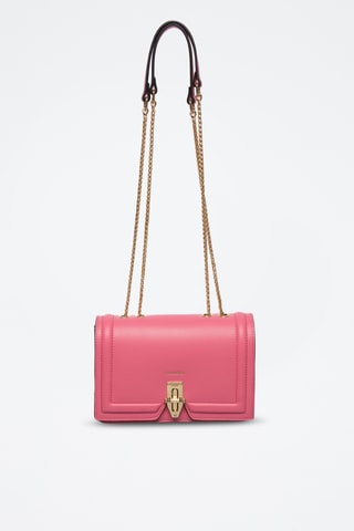 Sac porté épaule en cuir Ross - Fuchsia