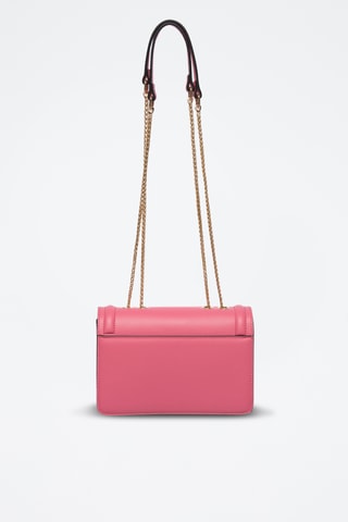 Sac porté épaule en cuir Ross - Fuchsia