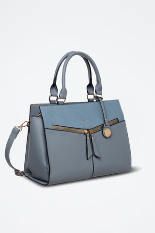 Sac à main Hupton - Bleu et gris