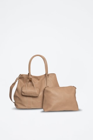 Sac à main et pochette Never - Taupe