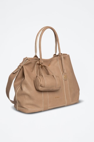 Sac à main et pochette Never - Taupe