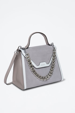 Sac à main en cuir Kaly - Taupe