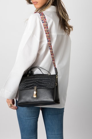 Sac à main en cuir Olga - Noir
