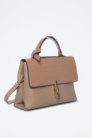 Sac à main en cuir Olga - Taupe