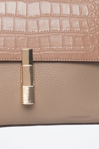 Sac à main en cuir Olga - Taupe