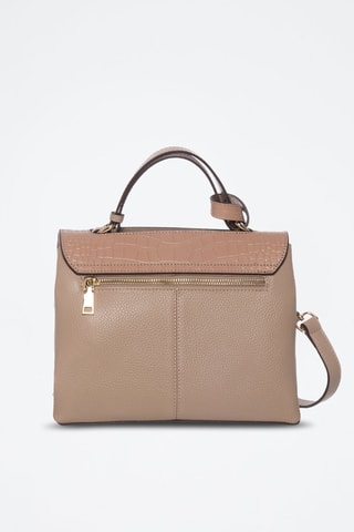 Sac à main en cuir Olga - Taupe