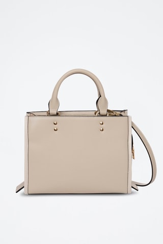 Sac à main en croûte de cuir Farah - Beige