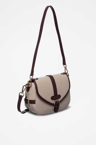 Sac porté épaule en cuir Alize - Beige