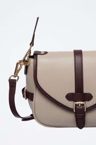 Sac porté épaule en cuir Alize - Beige