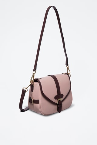 Sac porté épaule en cuir Alize - Nude