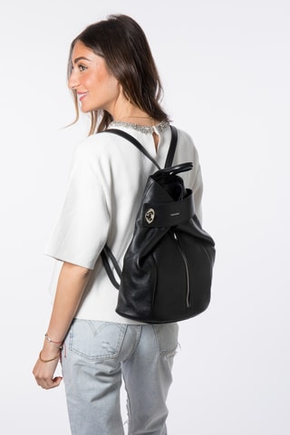 Sac à dos en cuir Taylor - Noir