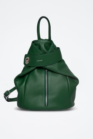 Sac à dos en cuir Taylor - Vert foncé