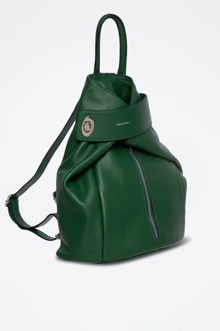 Sac à dos en cuir Taylor - Vert foncé