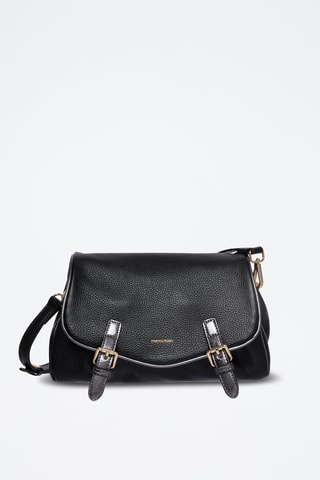 Sac bandoulière en cuir Loya - Noir