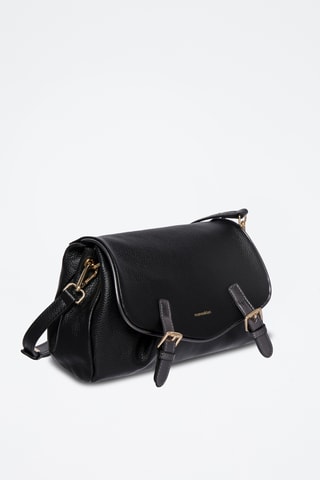 Sac bandoulière en cuir Loya - Noir