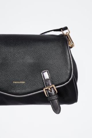 Sac bandoulière en cuir Loya - Noir