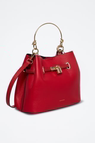 Sac à main en cuir Vahina - Rouge