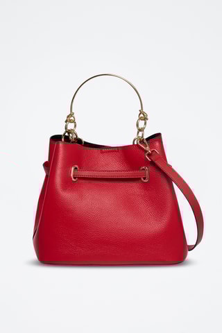 Sac à main en cuir Vahina - Rouge