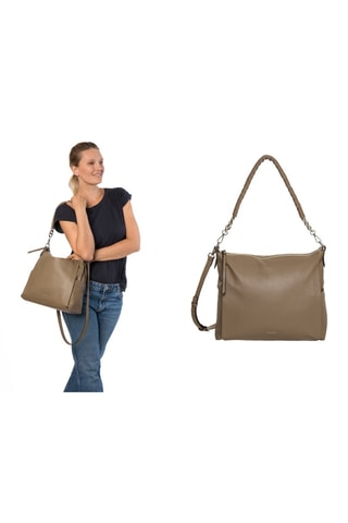 Sac à main en cuir Manon - Kaki