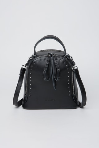 Sac à dos en cuir Picadilly - Noir