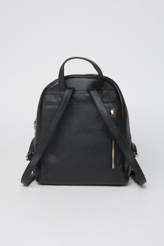 Sac à dos en cuir Stella - Noir