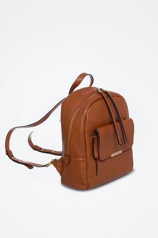 Sac à dos en cuir Stella - Camel