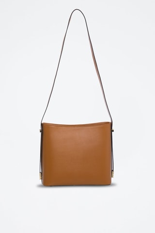 Sac porté épaule en croûte de cuir Sonny - Camel