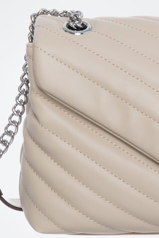 Leren Schoudertas Leonn - Beige