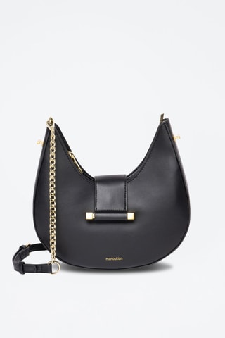 Sac bandoulière en cuir Coco - Noir