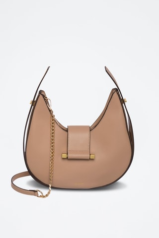 Sac bandoulière en cuir Coco - Marron