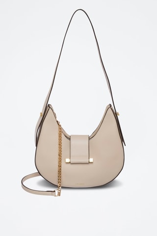 Sac bandoulière en cuir Coco - Beige