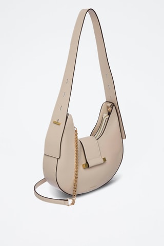 Sac bandoulière en cuir Coco - Beige