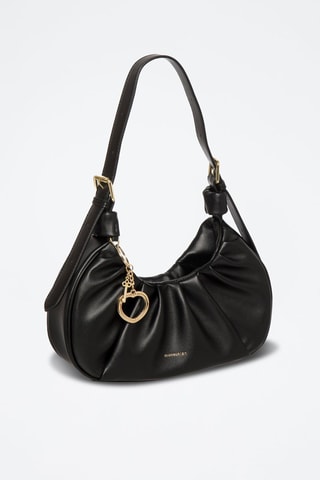 Sac porté épaule en cuir Enola - Noir