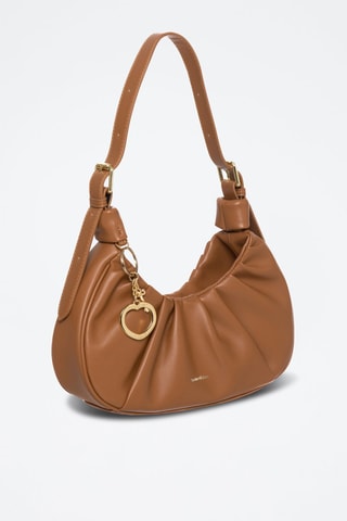 Sac porté épaule en cuir Enola - Marron
