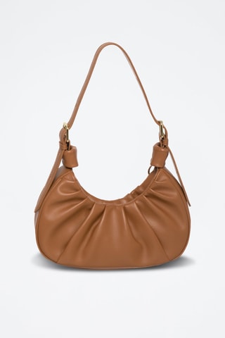Sac porté épaule en cuir Enola - Marron
