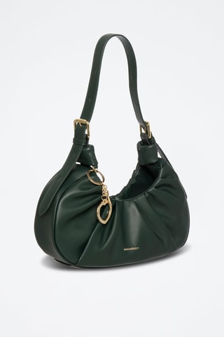 Sac porté épaule en cuir Enola - Vert