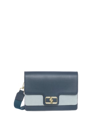 Sac bandoulière en cuir Tilda - Bleu