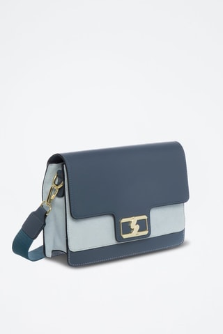 Sac bandoulière en cuir Tilda - Bleu