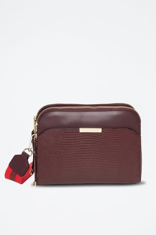 Sac bandoulière en cuir Emilie - Violet