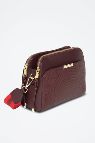 Sac bandoulière en cuir Emilie - Violet