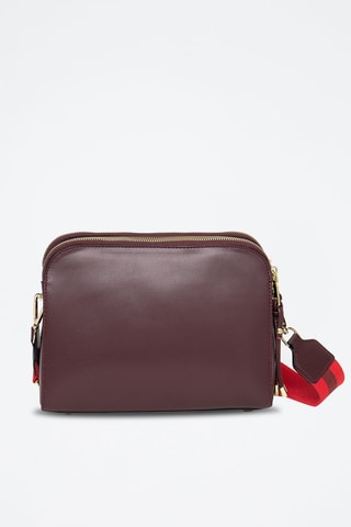 Sac bandoulière en cuir Emilie - Violet