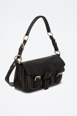 Sac bandoulière en cuir Alive - Noir