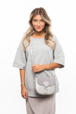 Sac bandoulière Hally - Gris clair