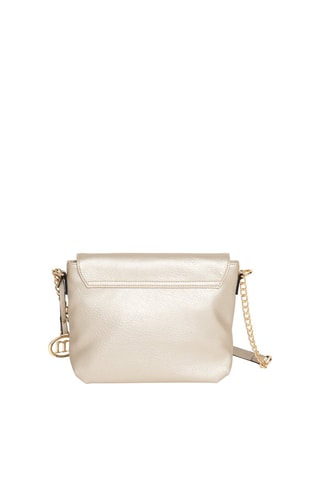 Sac bandoulière Mareva - Noir, beige et doré