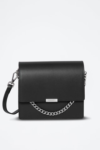 Sac bandoulière en cuir Lisa - Noir