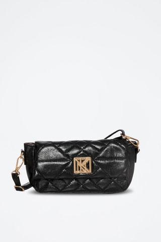 Sac bandoulière Greta - Noir et doré